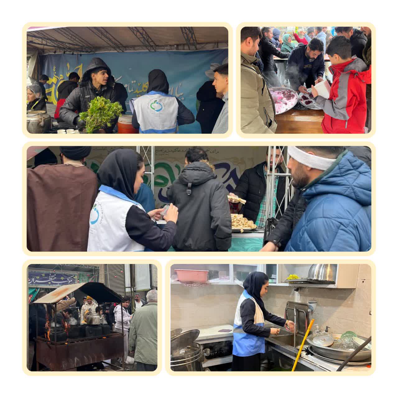 نظارت بر توزیع غذا و مواد غذایی، کلرسنجی و نمونه برداری آب و ارائه آموزشهای لازم